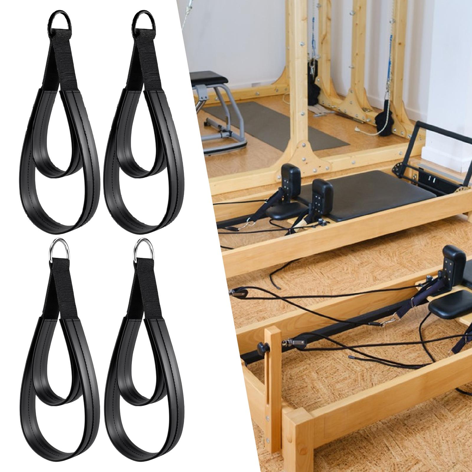 Pilates Ankle Strap - 2x D Rings Strap Handle Multifunctional
