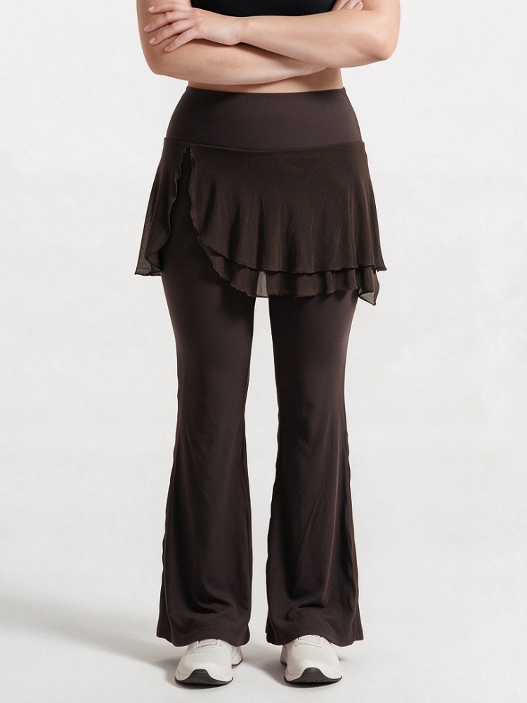 Pilates Yoga Leggings - Plus Size Soft Motion Straight Leg