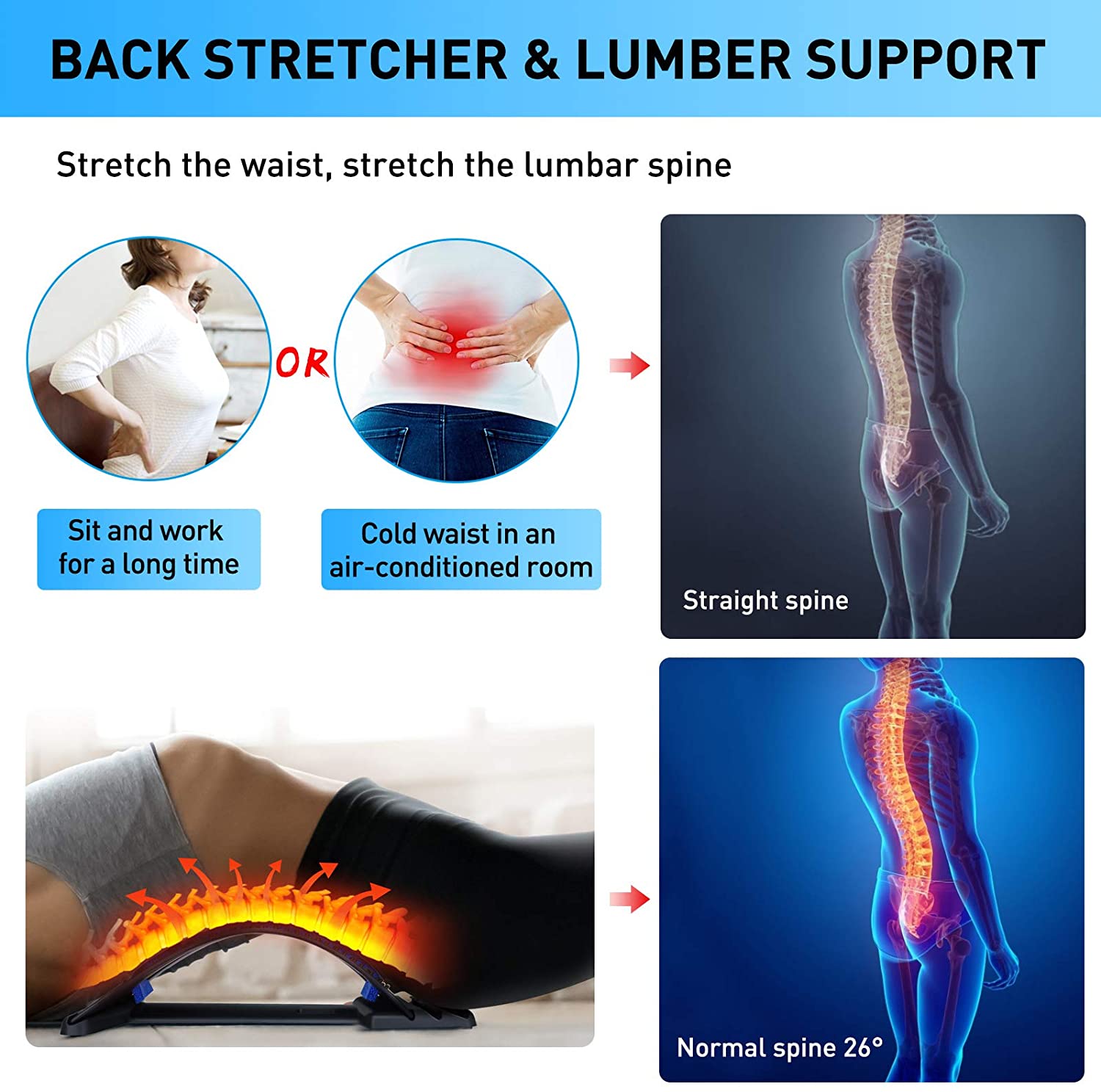 Magnet Massage Set Up Benches  - Posture Pole Corrector recension och pris