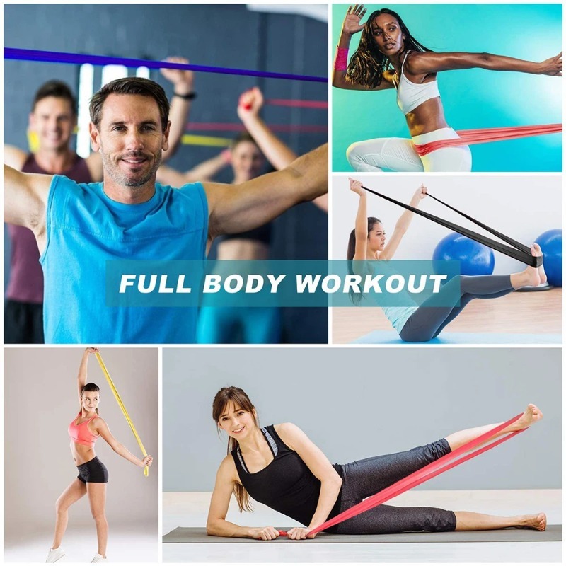 Natural Latex Resistance Bands - Pilates Yoga Board recension och pris