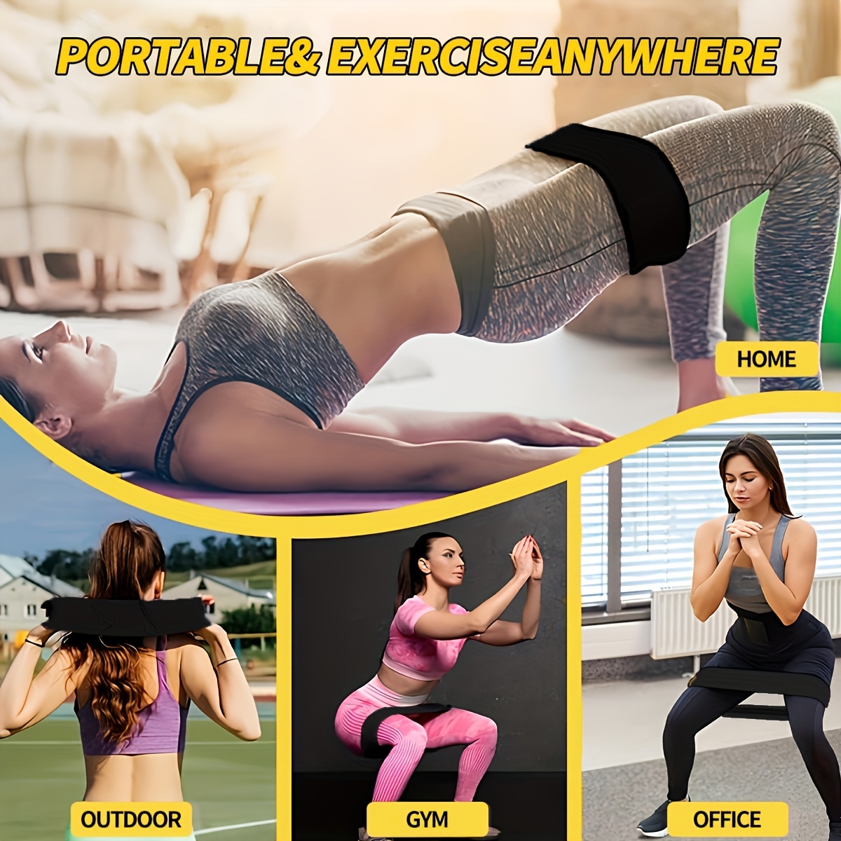 3PCS Resistance Bands Set, Ela - Pilates Yoga Board recension och pris