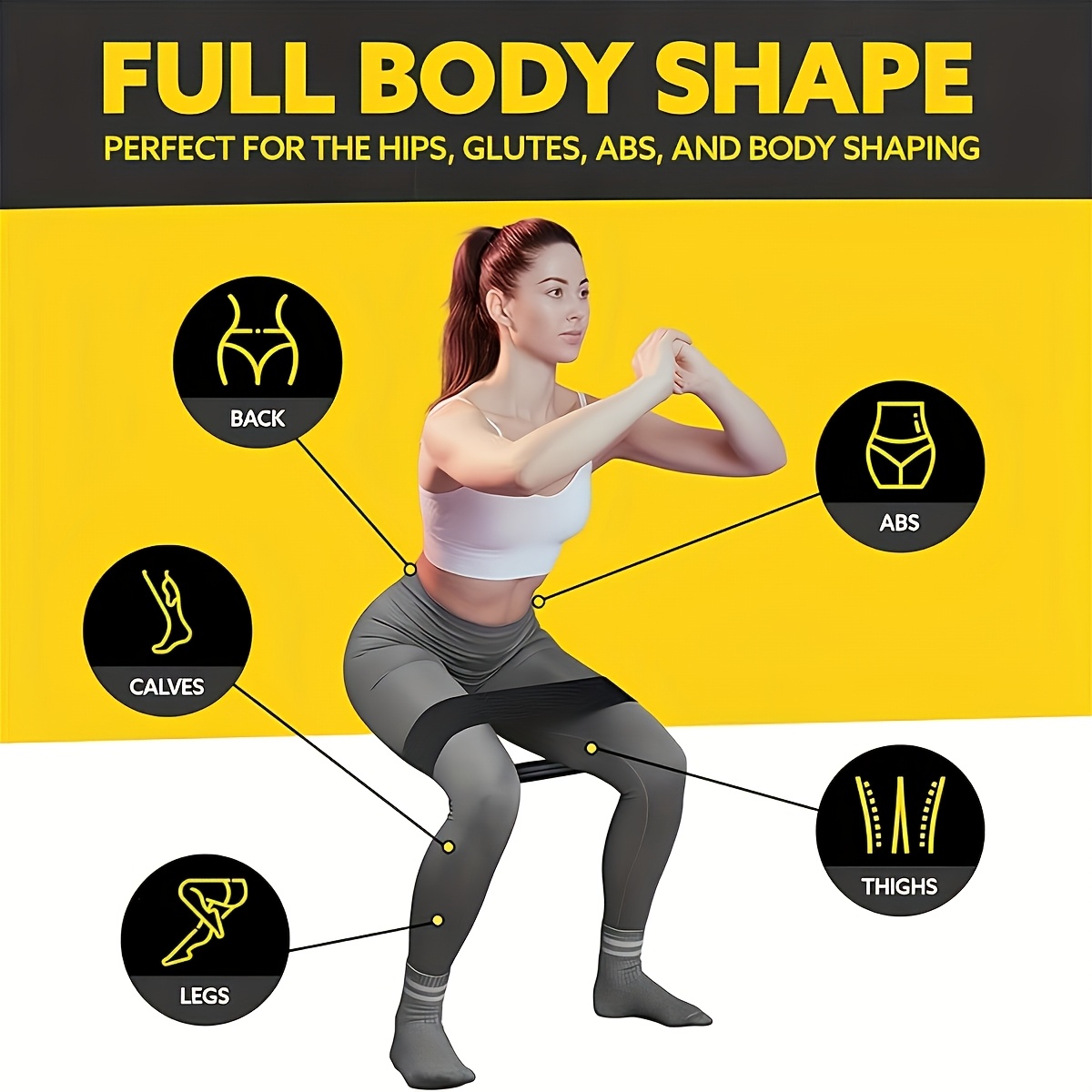 3PCS Resistance Bands Set, Ela - Pilates Yoga Board recension och pris