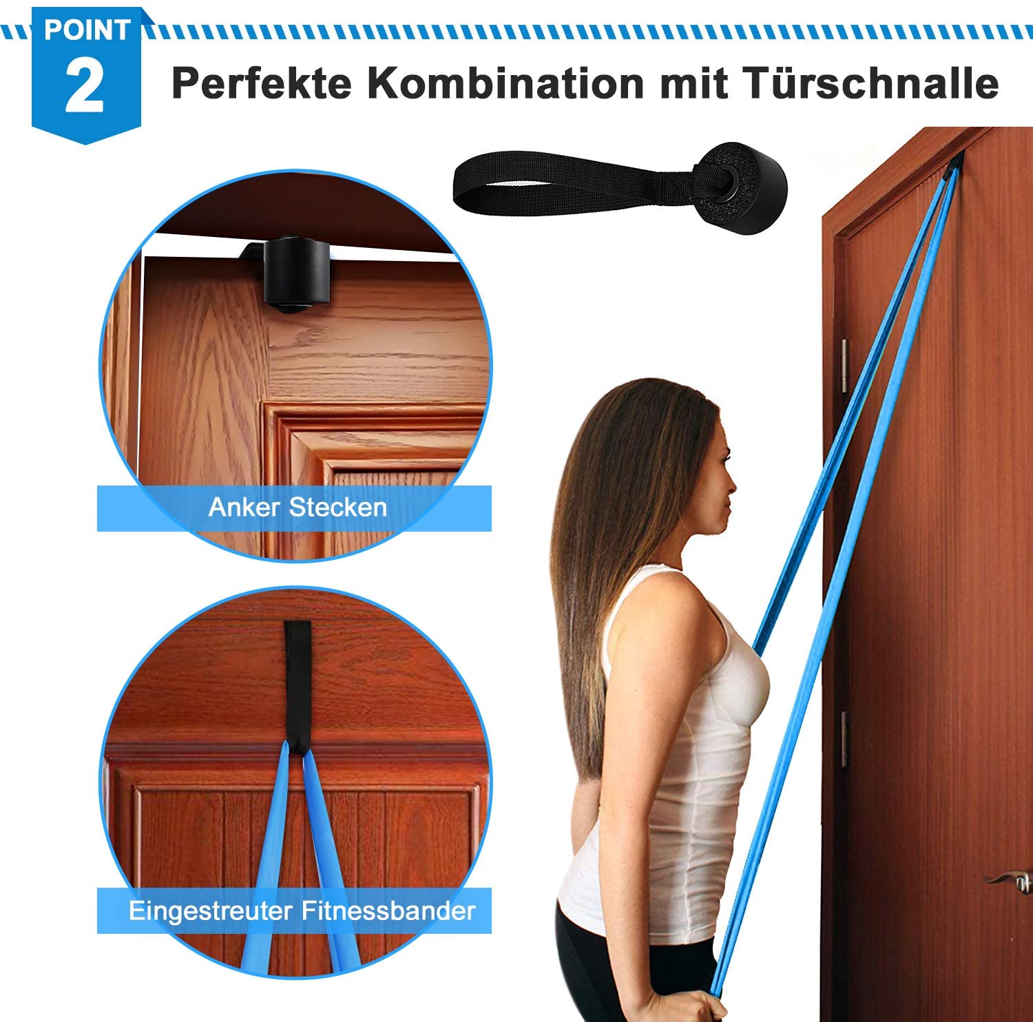 Elastic Fitness Bands 3Pcs Res - Pilates Yoga Board recension och pris