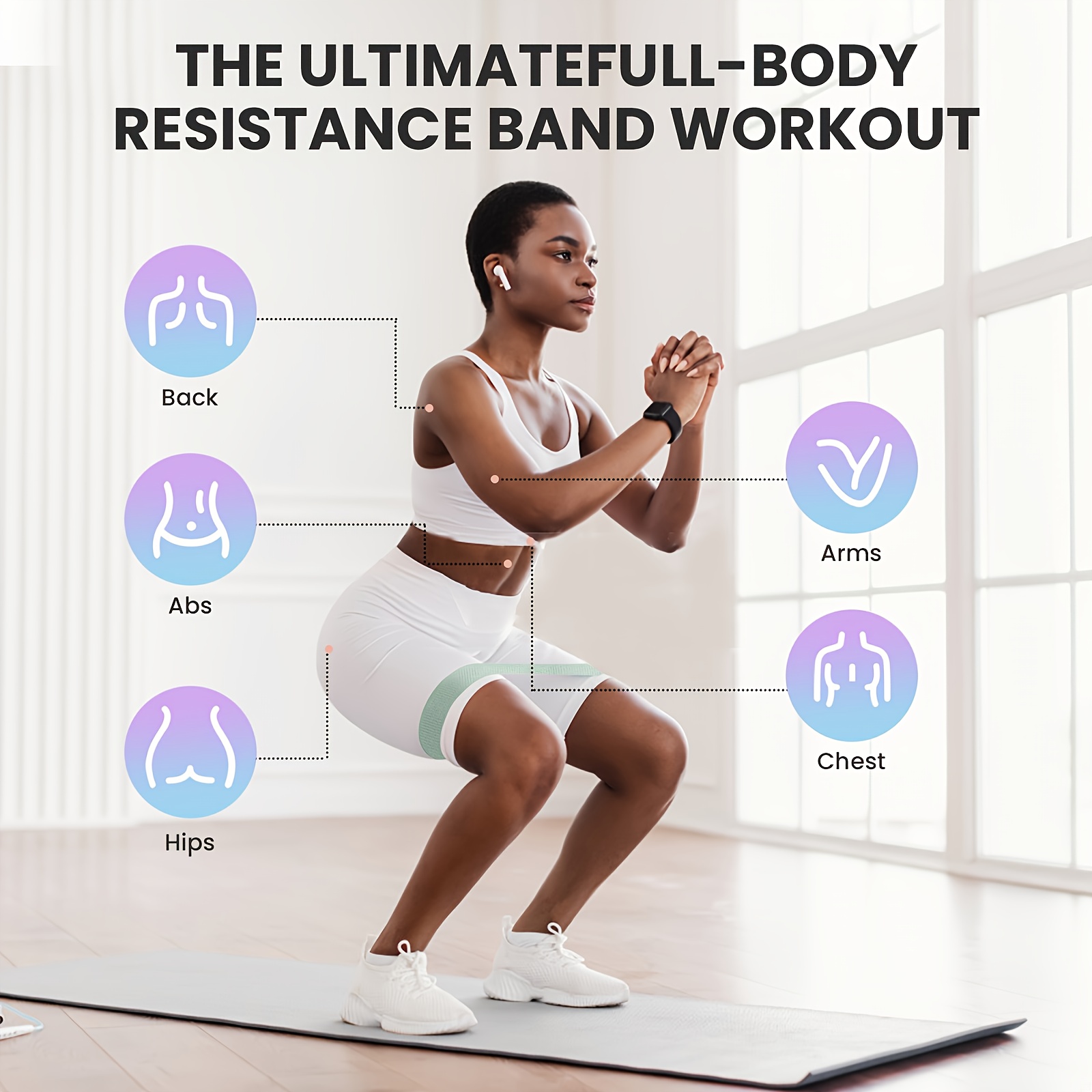 Fitness Resistance Bands with  - Pilates Yoga Board recension och pris