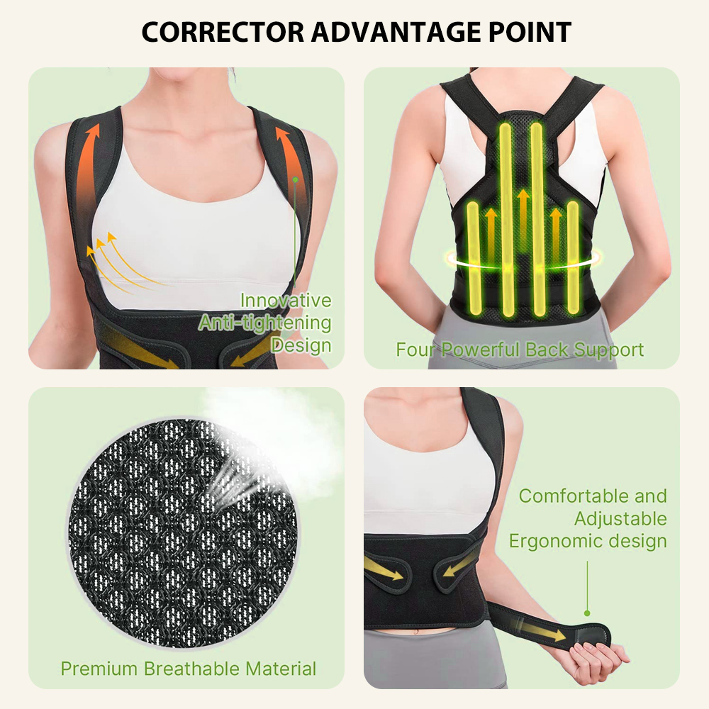 Back Brace and Posture Correct - Posture Pole Corrector recension och pris