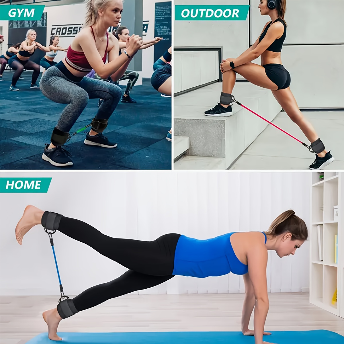 5‑Piece Ankle Resistance Band  - Pilates Yoga Board recension och pris