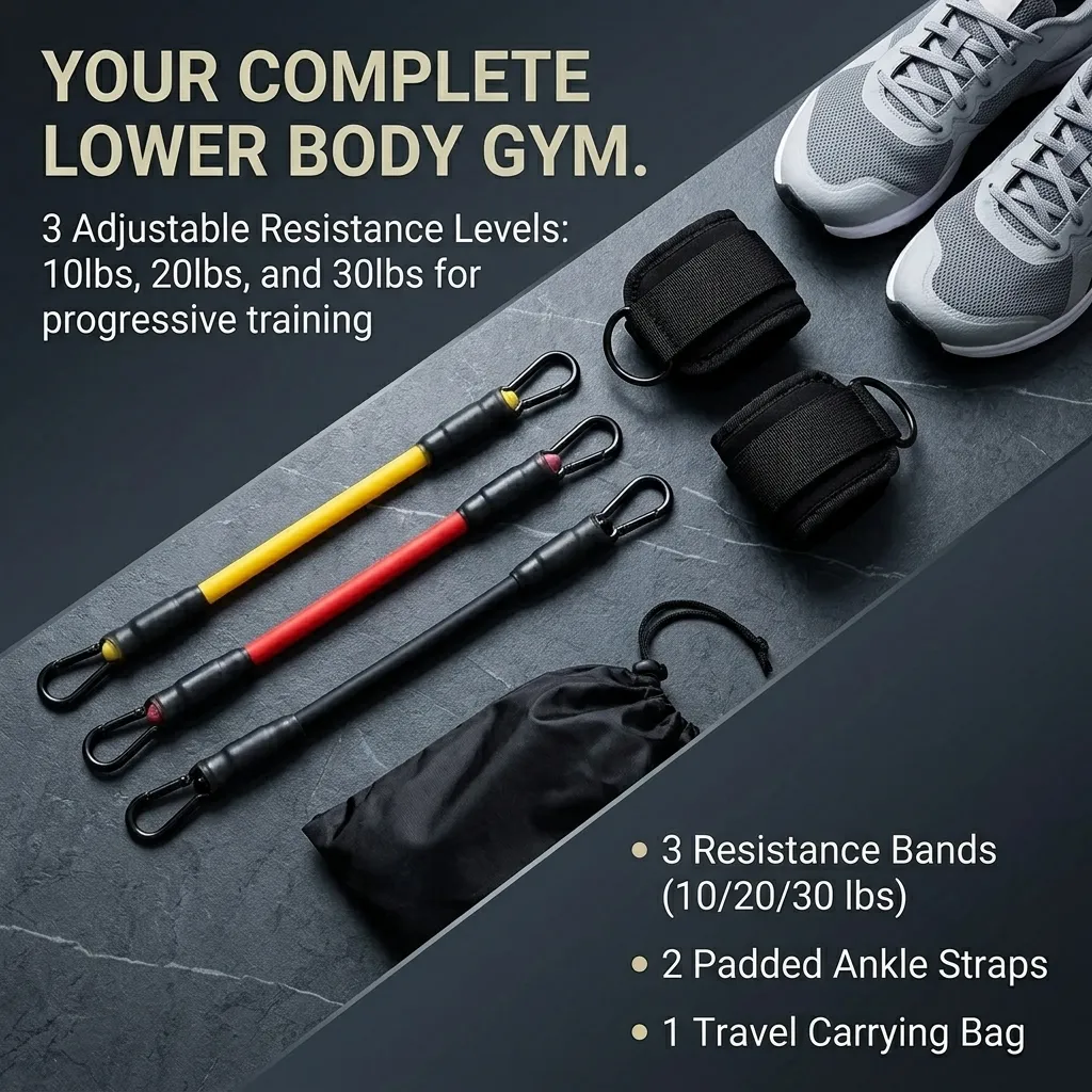 5‑Piece Ankle Resistance Band  - Pilates Yoga Board recension och pris