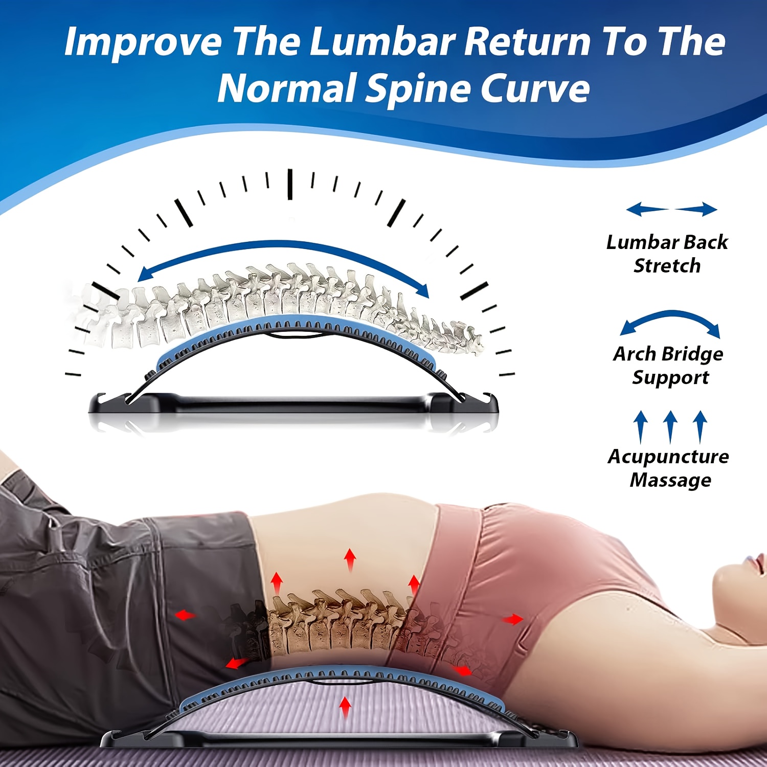 4-Level Adjustable Back Stretc - Posture Pole Corrector recension och pris