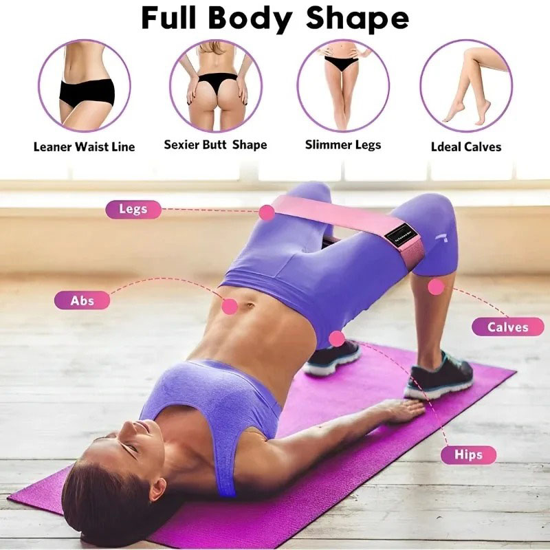 3Pcs Fabric Resistance Hip Boo - Pilates Yoga Board recension och pris