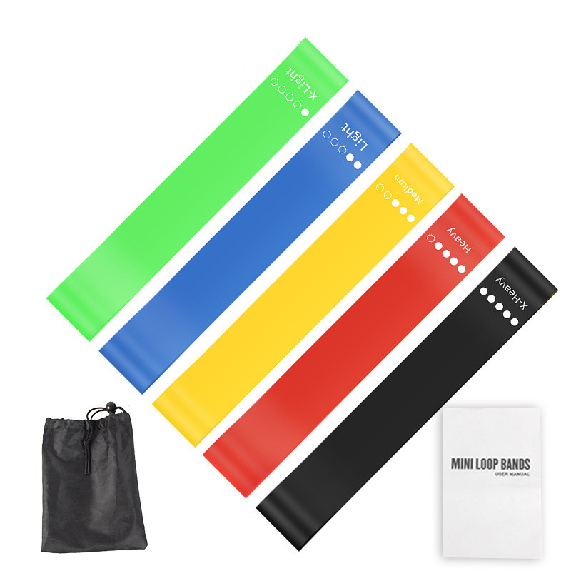5Pcs TPE Resistance Bands Set  - Pilates Yoga Board recension och pris