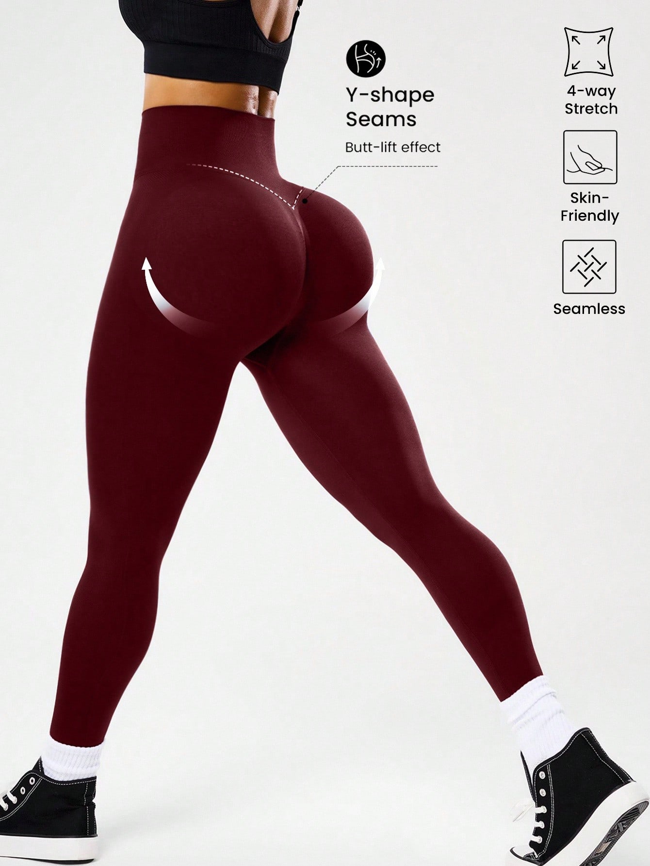 High-waisted seamless yoga leg - Pilates Yoga Leggings recension och pris