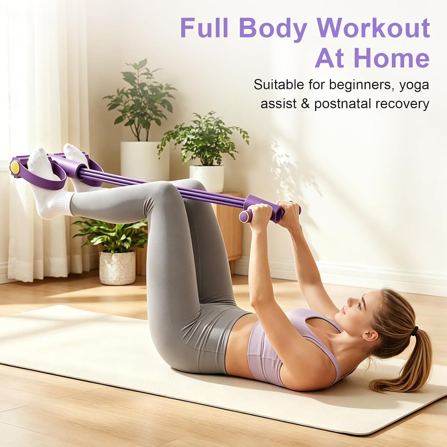4-Tube Resistance Band Multi F - Pilates Yoga Board recension och pris